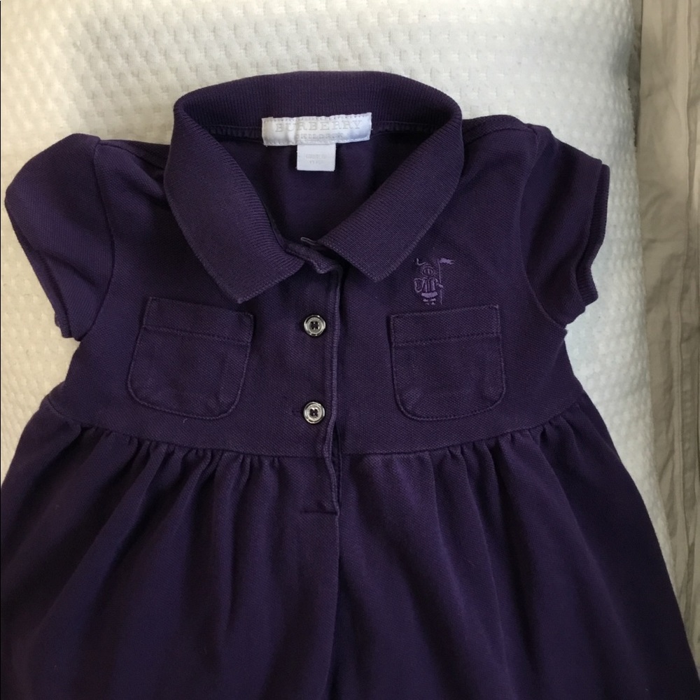 Burberry dress size 12months purple
